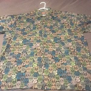 Harley Davidson Skulls button down shirt.